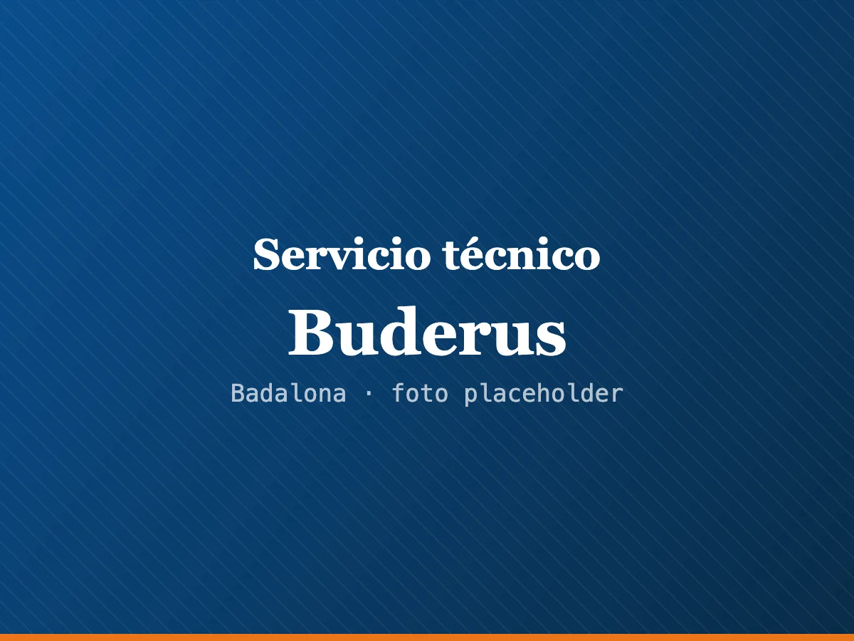 Servicio técnico Buderus en Mataró