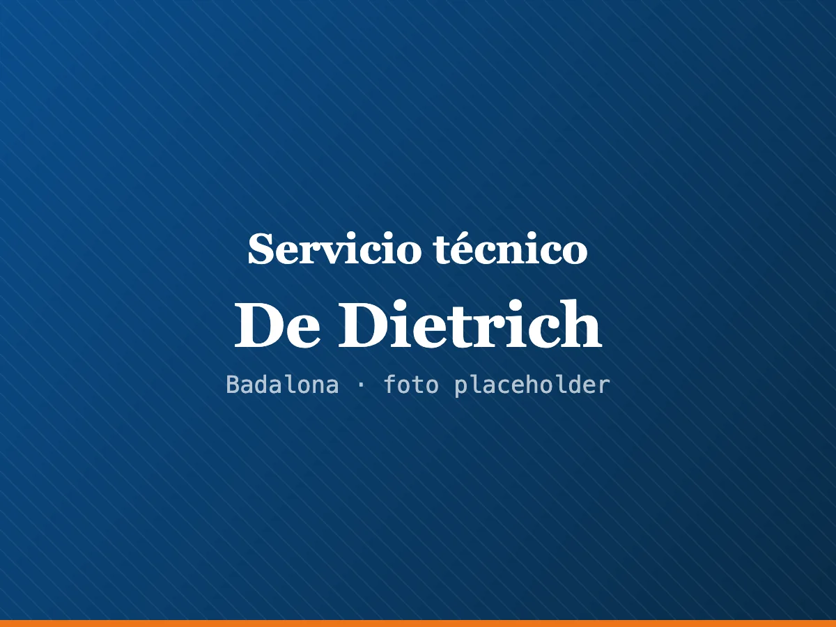 Servicio técnico De Dietrich en Mataró