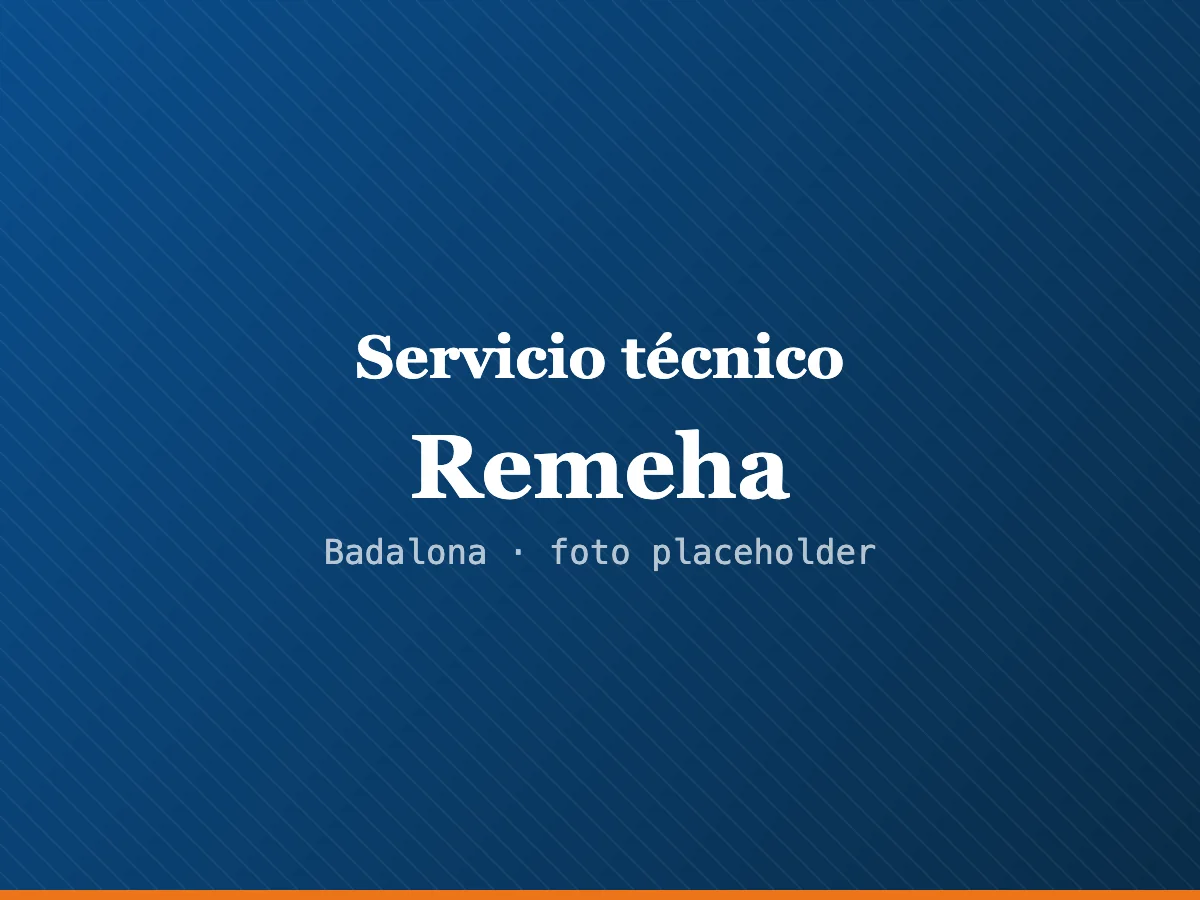 Servicio técnico Remeha en Mataró