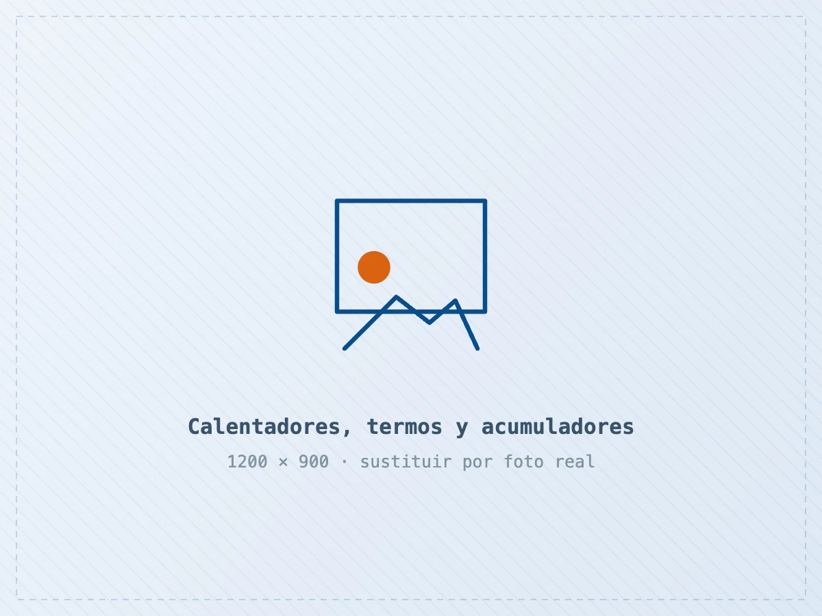 Calentador de gas y termo eléctrico instalados por Calderas Mataró