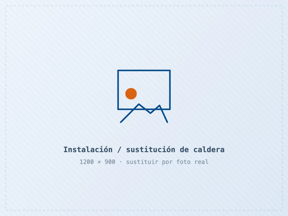Caldera de condensación recién instalada por Calderas Mataró